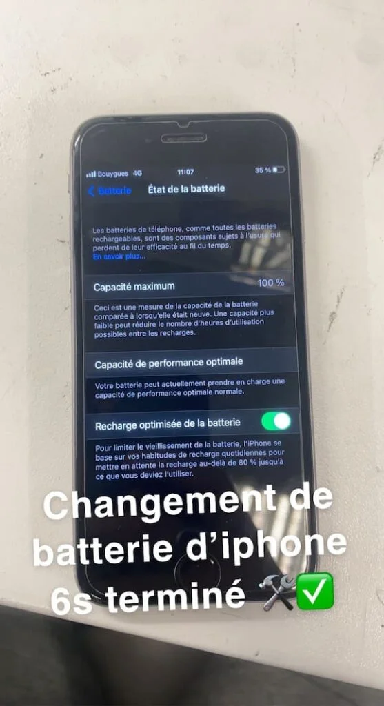 Réparation batterie iphone le havre memetphone